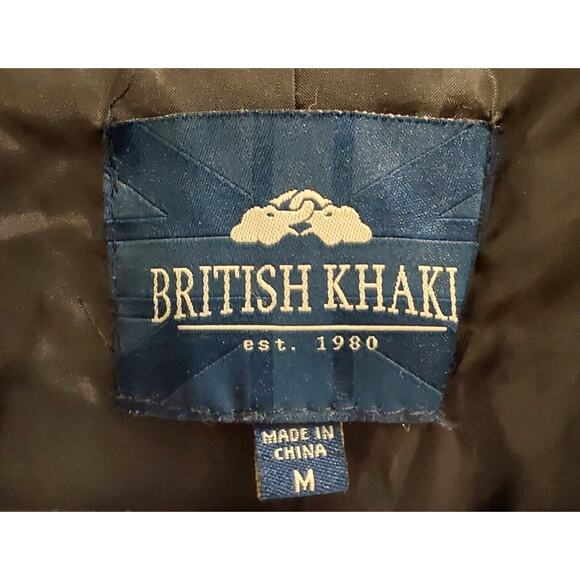 British Khaki Cozy Black Grey Red Plaid Vest with Sherpa Collar Size M SALE!!! - Picture 3 of 4